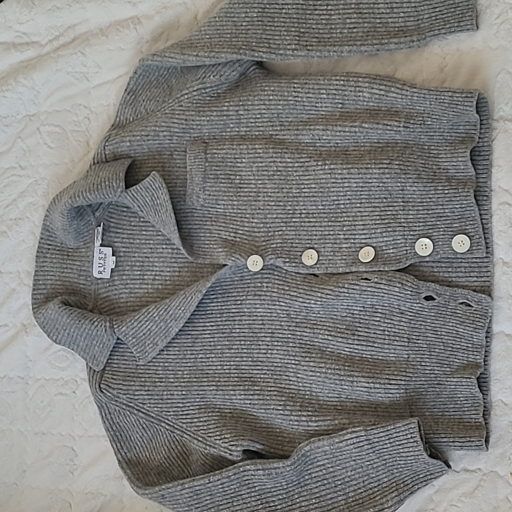 Vintage collared cardigan russ petites